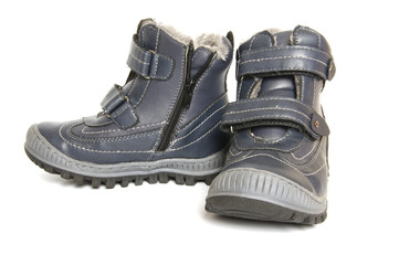 Child shoes isolated on white