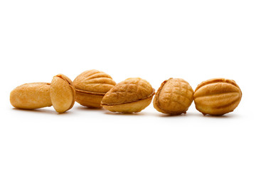 A heap of tasty homemade cookies with filling