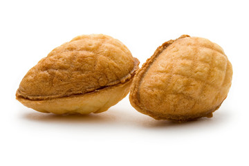 A pair of tasty homemade cookies with filling