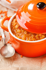 fresh lentil soup