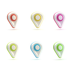 Geo-tagging plastic icons