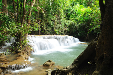 Hui Mea Khamin Waterfall, Kanchanabury, Thailand