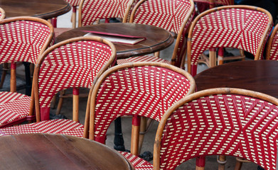 Restaurant terrace in Paris