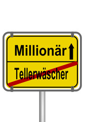Million&auml;r vs. Tellerw&auml;scher