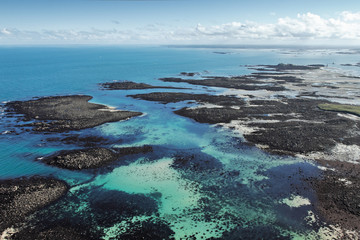Littoral bleu de île de Batz , Bretagne