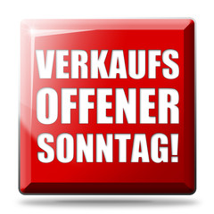 Verkaufsoffener Sonntag! Button, Icon