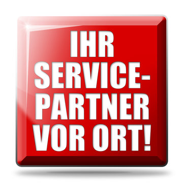 Ihr Service-Partner vor Ort! Button, Icon