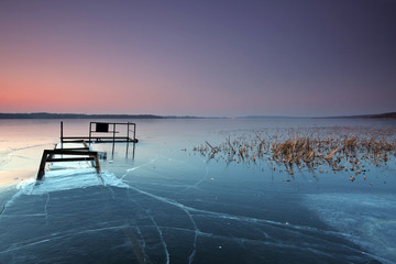 Fototapeta na wymiar Zima lodowych krajobraz obraz