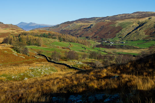 Watendlath valley in the English Lake District