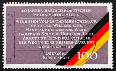 Postage stamp Germany 1990 Charter of German Expellees