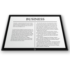 Fototapeta premium business tablet pc