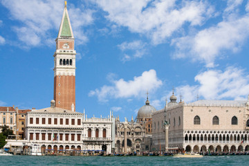 Venice lagoon Dodge's Palace and San Marco Square