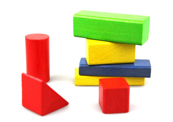 Wooden building blocks