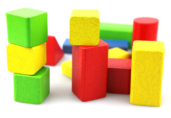 Wooden building blocks