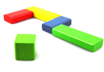 Wooden building blocks