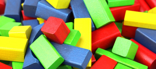 Wooden building blocks