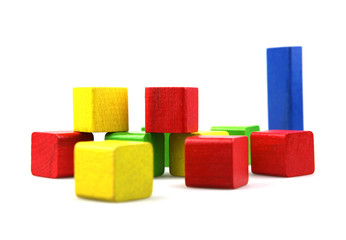Wooden building blocks