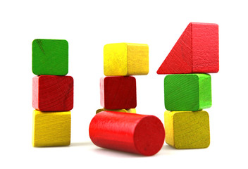 Wooden building blocks