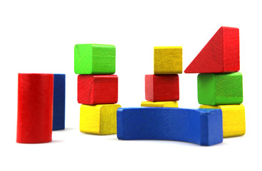 Wooden building blocks