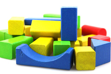 Wooden building blocks