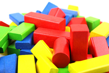 Wooden building blocks
