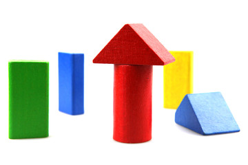 Wooden building blocks