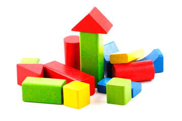 Wooden building blocks
