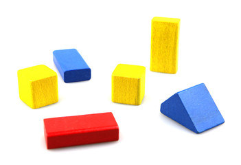 Wooden building blocks