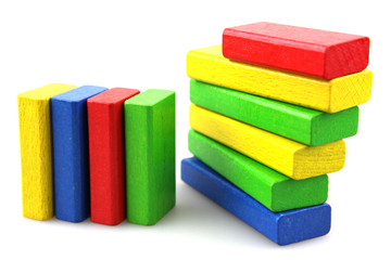 Wooden building blocks
