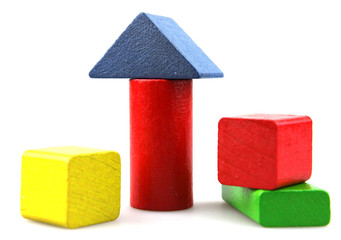Wooden building blocks