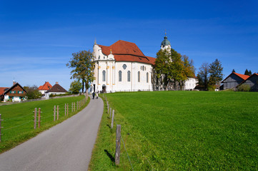 Fototapeta na wymiar Pilgrimage Church of Wies