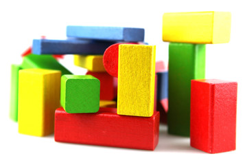Wooden building blocks