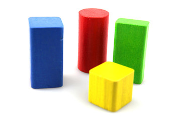 Wooden building blocks