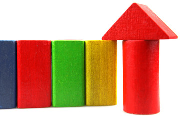 Wooden building blocks