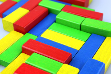 Wooden building blocks