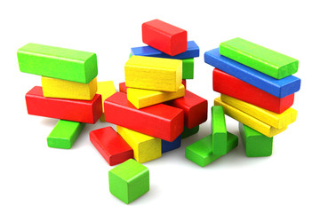 Wooden building blocks