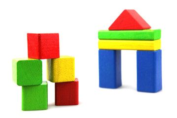 Wooden building blocks