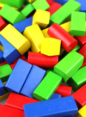 Wooden building blocks