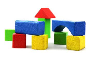 Wooden building blocks