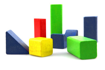 Wooden building blocks