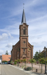 Obraz premium church in Mittelbergheim