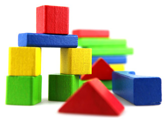 Wooden building blocks