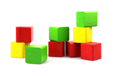 Wooden building blocks