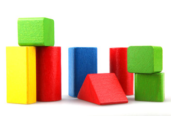 Wooden building blocks