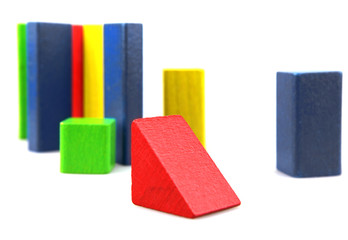 Wooden building blocks