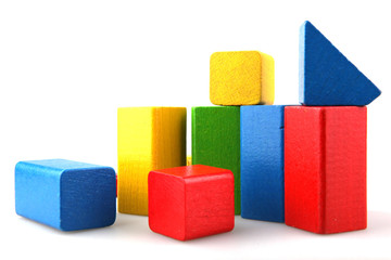 Wooden building blocks