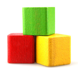 Wooden building blocks