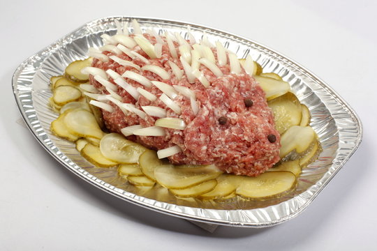 Mettigel auf Aluplatte