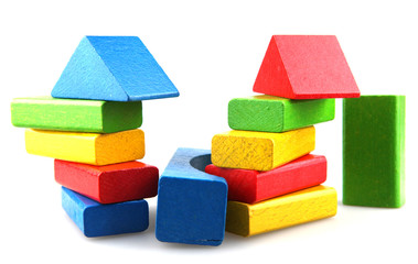 Wooden building blocks