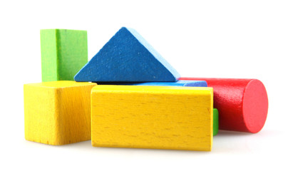 Wooden building blocks